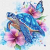 Turtle-18CT Stamped Cross Stitch Kit(20x20cm)