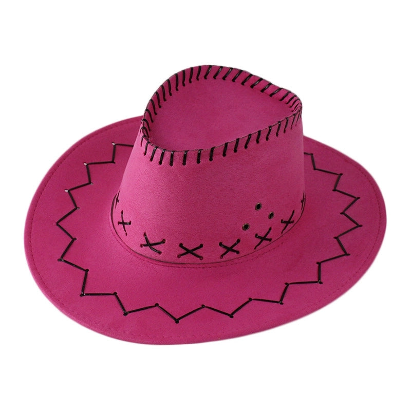 Western Cowboy Hat Knight Hat Men’s And Women’s Sun Hat Big Along Outdoor Performance Cowboy Hat Big Eaves Prairie Travel Hat