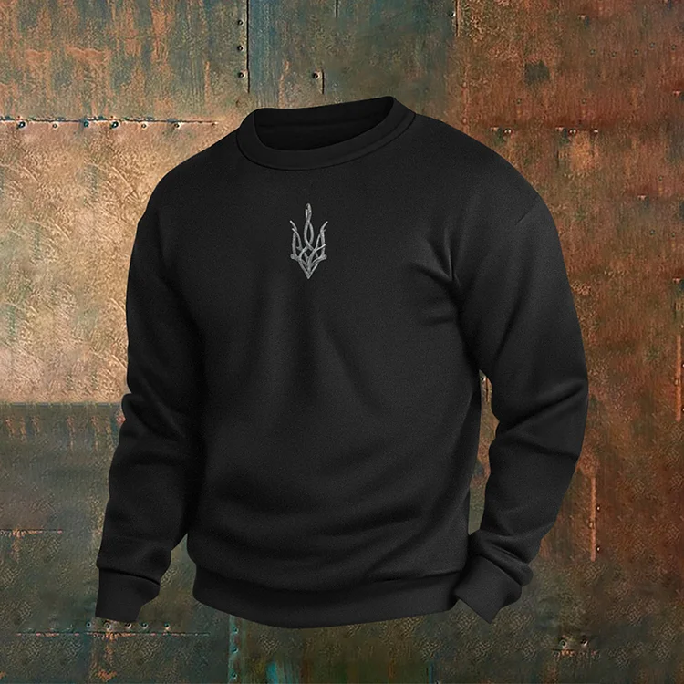 Simpfit Lässiges Sweatshirt mit Ukraine Inspire-Print für Herren