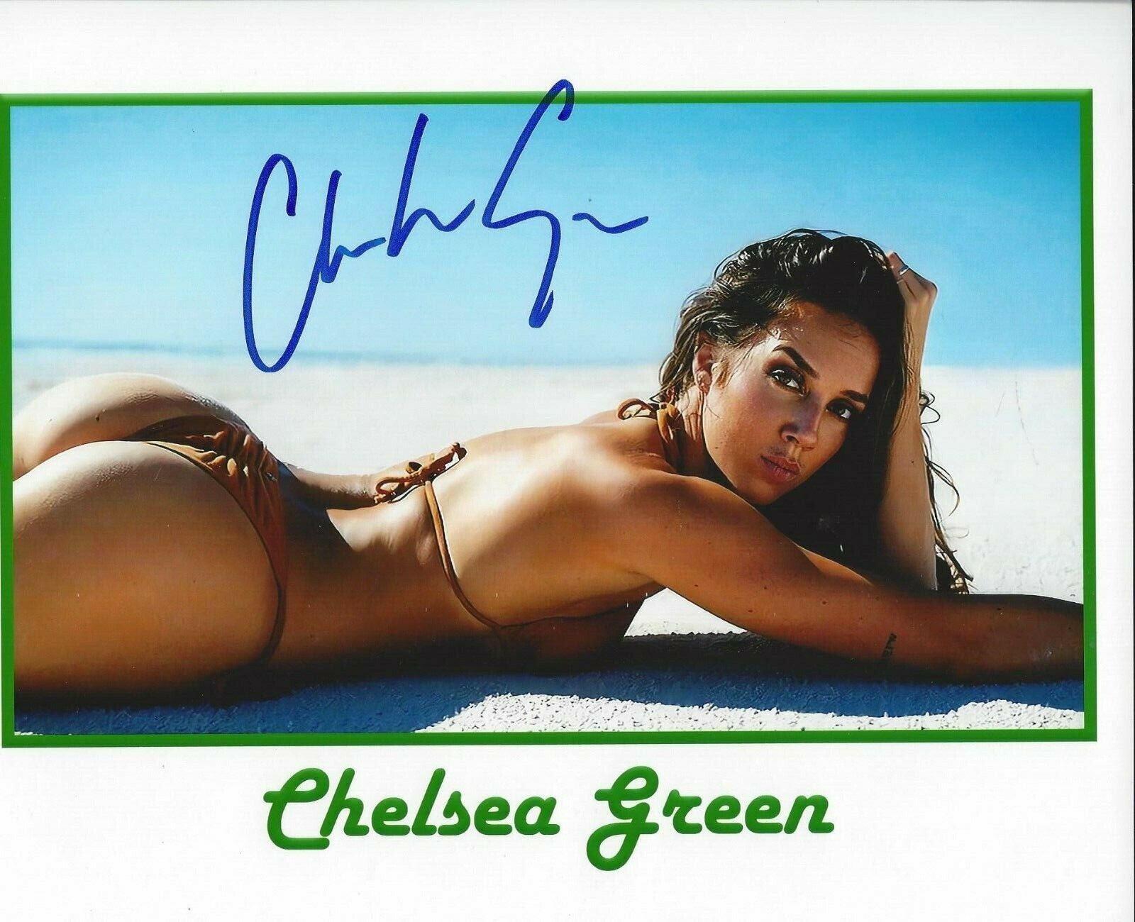 Chelsea Green autographed 8x10 Sexy Hot IMPACT WWE #18