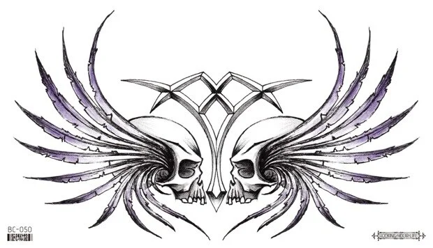 Sdrawing Temporary Tattoo Sticker leaf flower plant black sketch Fake Tatoo Breast Chest Back Belly Flash Tatto For Women Girl