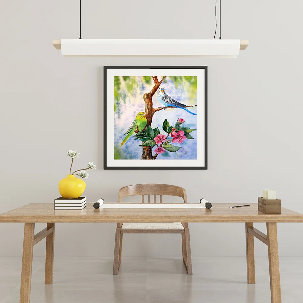 Diamond Painting - Full Round Drill - Birds(30*30cm)