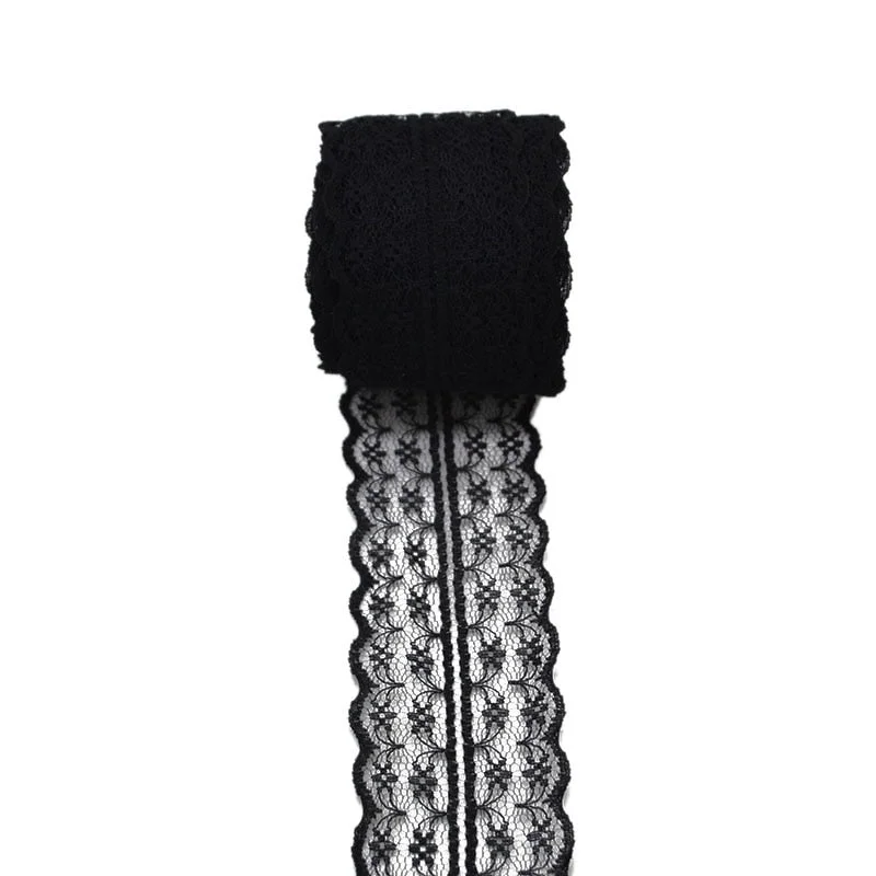 10m/lot 4.5cm Lace Ribbon Lace Trim Fabric Rustic Wedding Decoration Handcrafted Embroidered Sewing Clothes Dress DIY Material