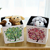 5D Diamond Painting Folding Storage Basket Box Embroidery Cross-stitch Picture Art Craft For Home Closet Cabinet Bedroom Toy Sundry Organizer (Season Tree)