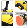 EU Electric Car Polishing Machine with Buffing Sponge Auto Detailing Handheld Polisher Adjustable Speed Scratch Repair Grinding Machine Car Accessories Power Tools
