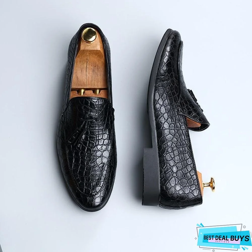 Men Dress Shoes Luxury Fashion Lace-up Oxford Shoes Top Brand Design