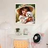 Cute Girl-11CT Stamped Cross Stitch 40*40cm/15.75*15.75in