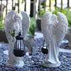 Solar Angel Statue Light Waterproof Fairy Figurine Decor Lamp Home Decoration