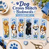 Pet Dog DIY 14CT 2 Strand Stamped Cross Stitch Bookmark Set 30x50cm