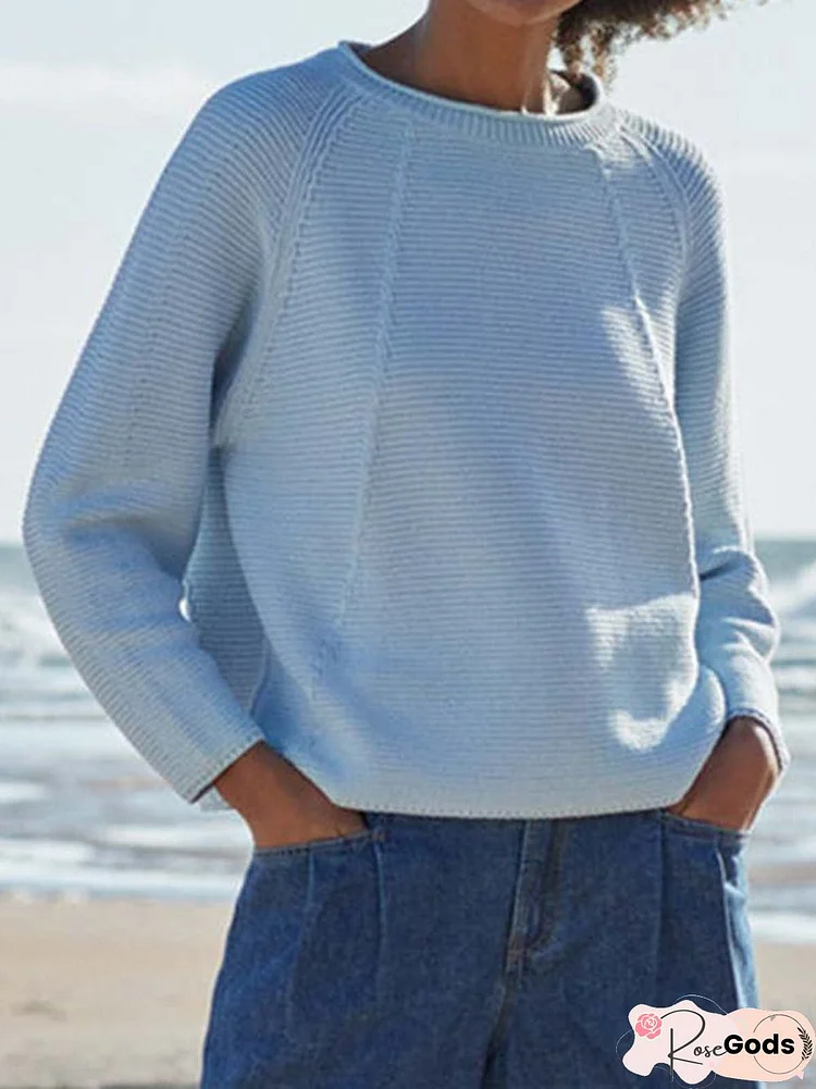 Wool/Knitting Raglan Sleeve Sweater