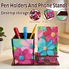 Multifunctional Handmade Wood Diamond Painting Phone/pen Holder& Storage Box Table Ornament Kits