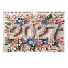 2027 Floral DIY Paper Diamond Painting Wall Calendar Set Special Shaped Partial Drill Monthly Flip Hanging Calendar Kit for Adults Beginners Gift Home Office Decor