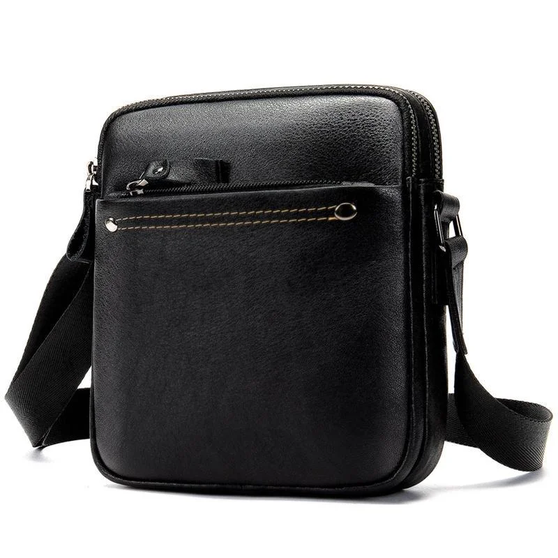 Mens Hipster Messenger Bags Plain Casual Leather Shoulder Bags