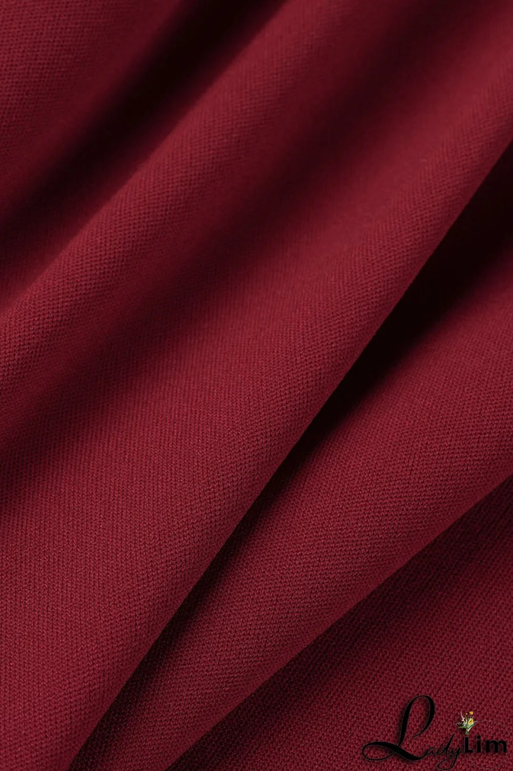 Burgundy Casual Solid Split Joint Spaghetti Strap Loose Jumpsuits