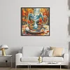 Autumn Cup Full Stamped Cross Stitch Kit 14CT 2-Strand Egyptian Cotton 65x65cm tapestrymarket