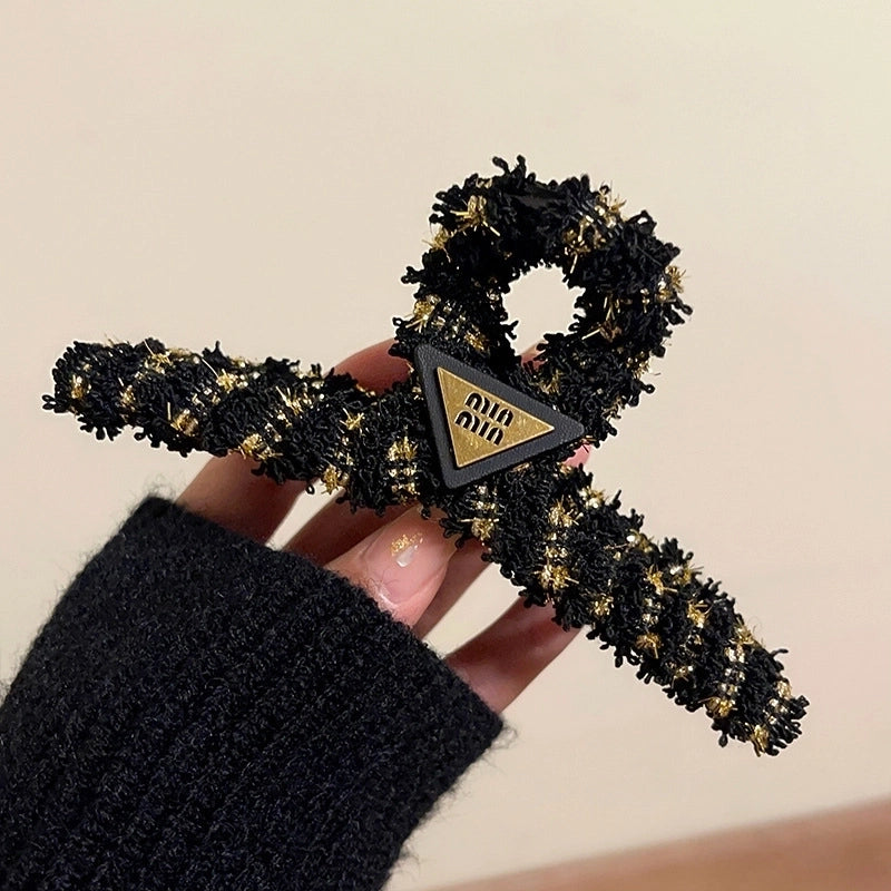 Large Hair Volume Multi- Grab Clip Shark Clip Back Head Black Frosted High Sense Hairpin Hairpin Yiwu Accessories