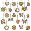 20pcs Sunflower DIY Diamond Painting Keychain Kit Single Side Rhinestone