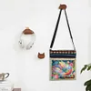 Vintage-Inspired 5D DIY Diamond Painting Waterproof Adjustable Strap Shoulder Cross Bag Kit(Flower Bird)