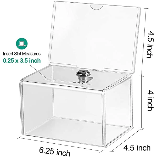 Clear Photo Storage Boxes for 6x4 Photographs - Storage Organiser with 6  Clip Lock Cases & 600 Photo Capacity