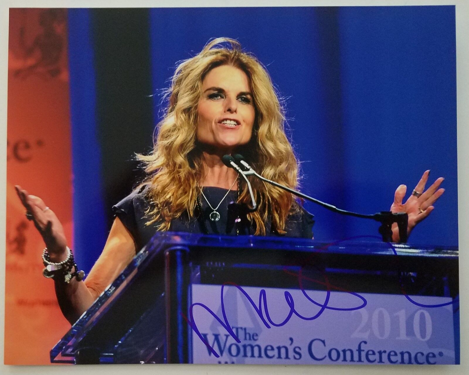 Maria Shriver Signed 8x10 Photo Poster painting Actress Schwartzenegger Political Rare Auto RAD