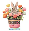 Diamond Painting Acrylic Easter Eggs Rabbit Desktop Ornaments Kit