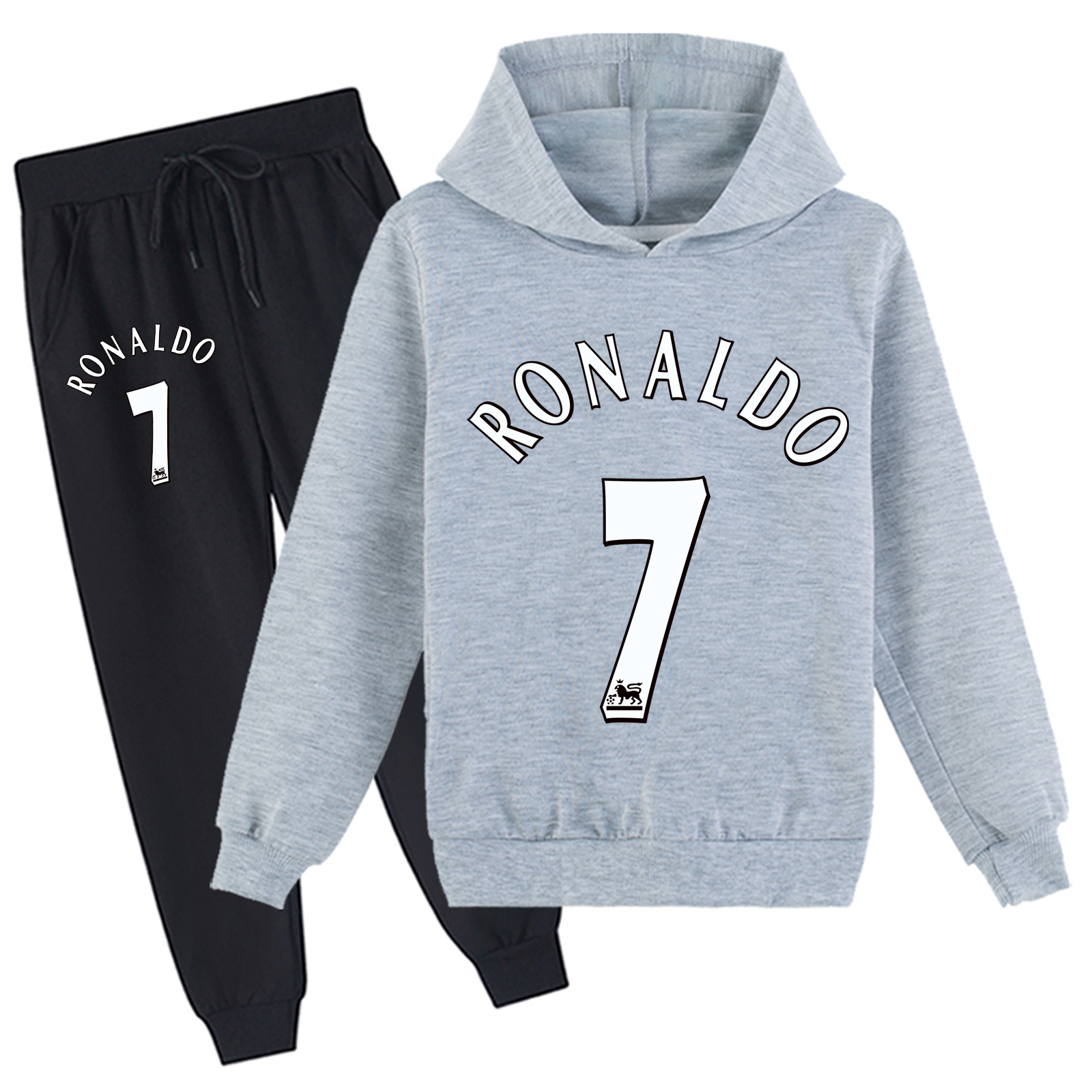 Mayoulove Cristiano Ronaldo Hoodie Set for Boys  Girls - Stylish Sportswear, Perfect Gift for Young Fans-Mayoulove