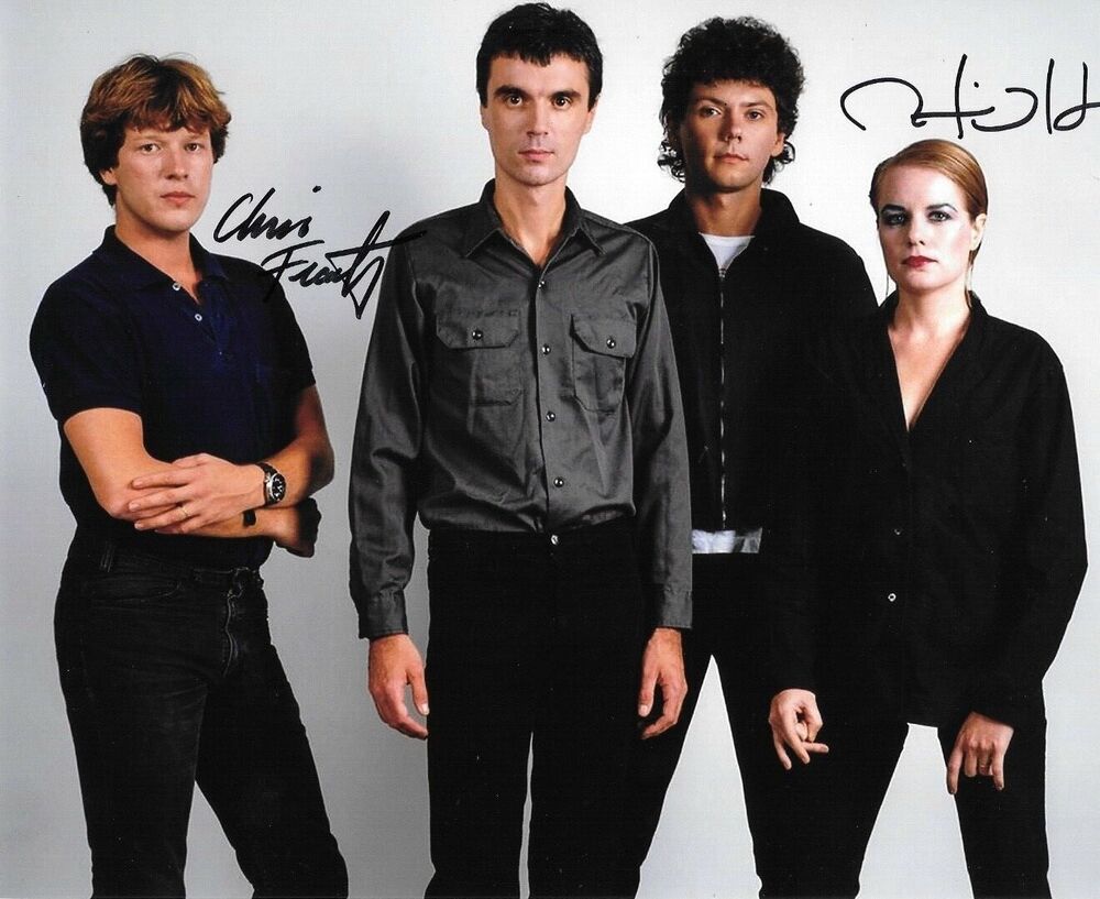 * CHRIS FRANTZ & TINA WEYMOUTH * signed 8x10 Photo Poster painting * TALKING HEADS * 7