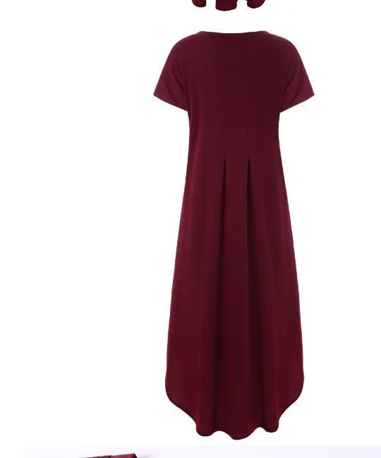 Uveng Plus Big Loose Other Cotton Pockets Color Size Dress