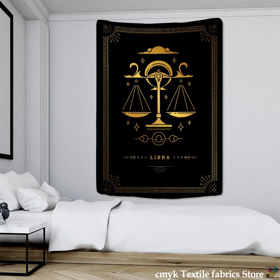 Constellation Tarot Tapestry Wall Hanging Mandala Psychedelic Hippie Witchcraft Divination Bohemian Home Decor