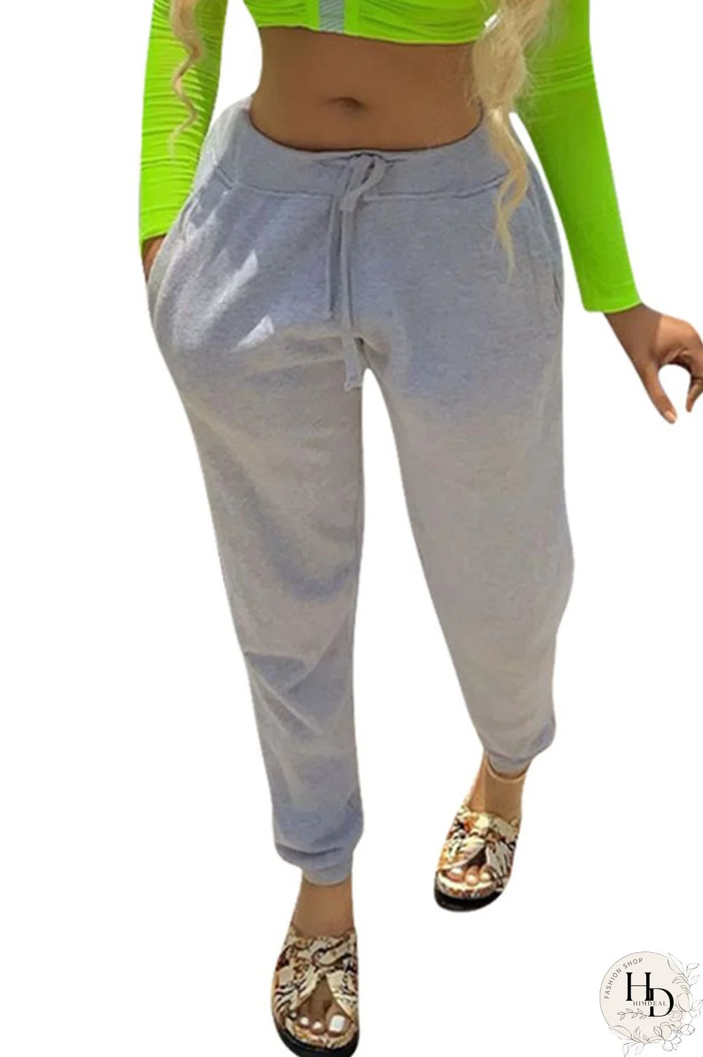 Dark Gray Black Grey Light Gray Dark Blue Polyester Elastic Fly Mid Solid Harlan pants Pants Bottoms