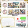 6pcs DIY Butterfly Diamond Art Greeting Cards 5D Rhinestone Arts Birthday Card