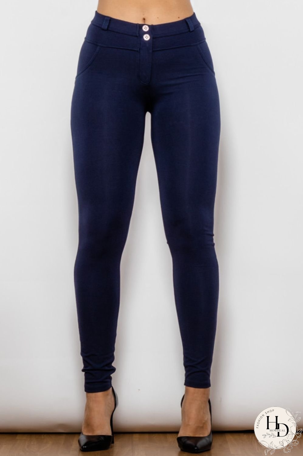 Baeful Buttoned Skinny Long Jeans