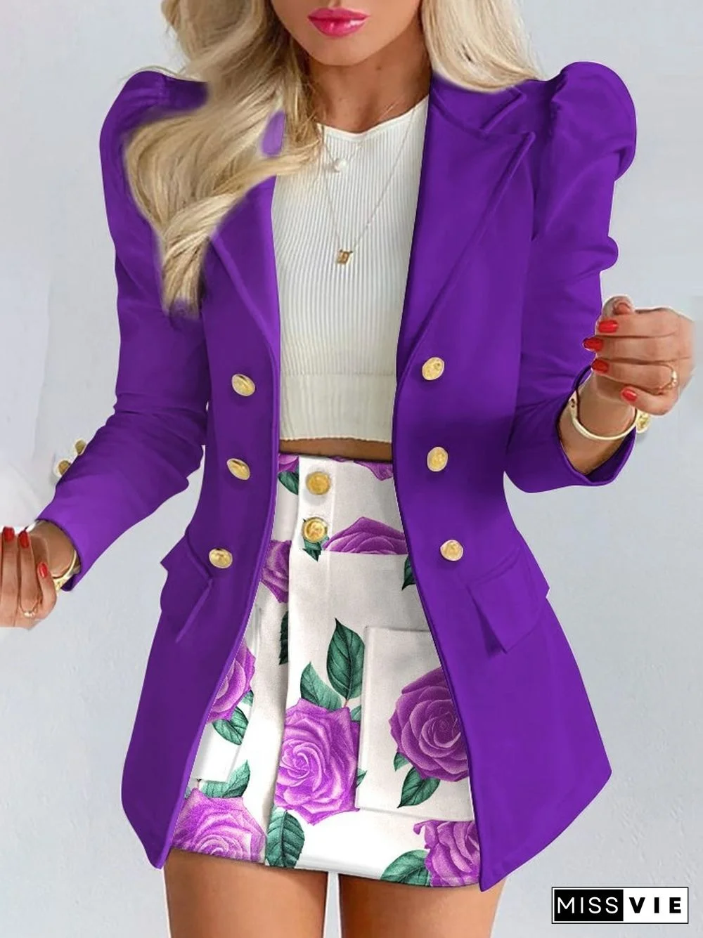 Autumn Leisure Fashion Suit Women Skirt Suit 2-piece Office Women Dress Skirt Set Suit For Women Female Blazer Sets With Skirt