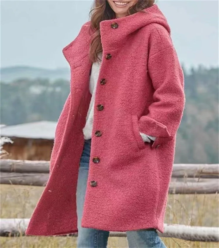 Brownm Hipster Trench Long Sleeve Winter Loose Coats
