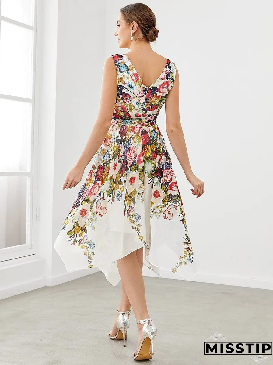 Chic Floral Ruffle Top