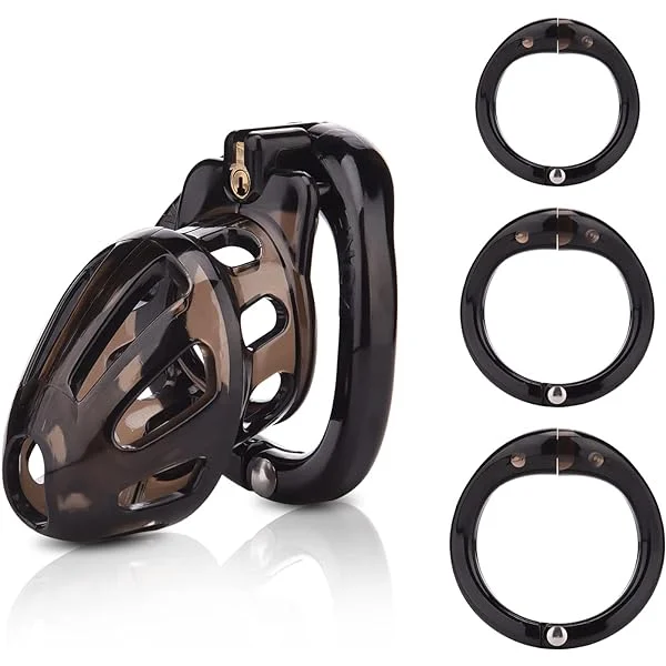 Male Cock Cage Chastity Device Black