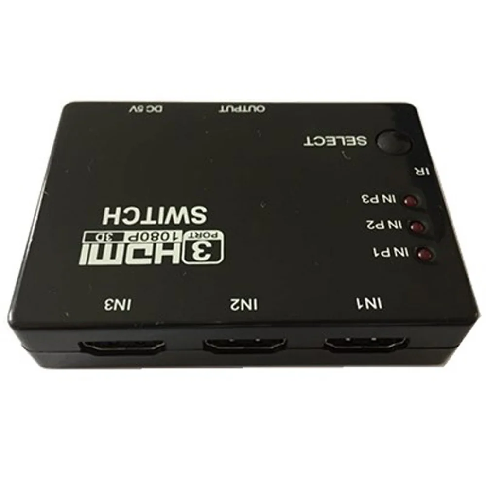 HDMI Switch 3 To 1 Support Full HD 1080P 3D Mini HDMI Switcher 3*1