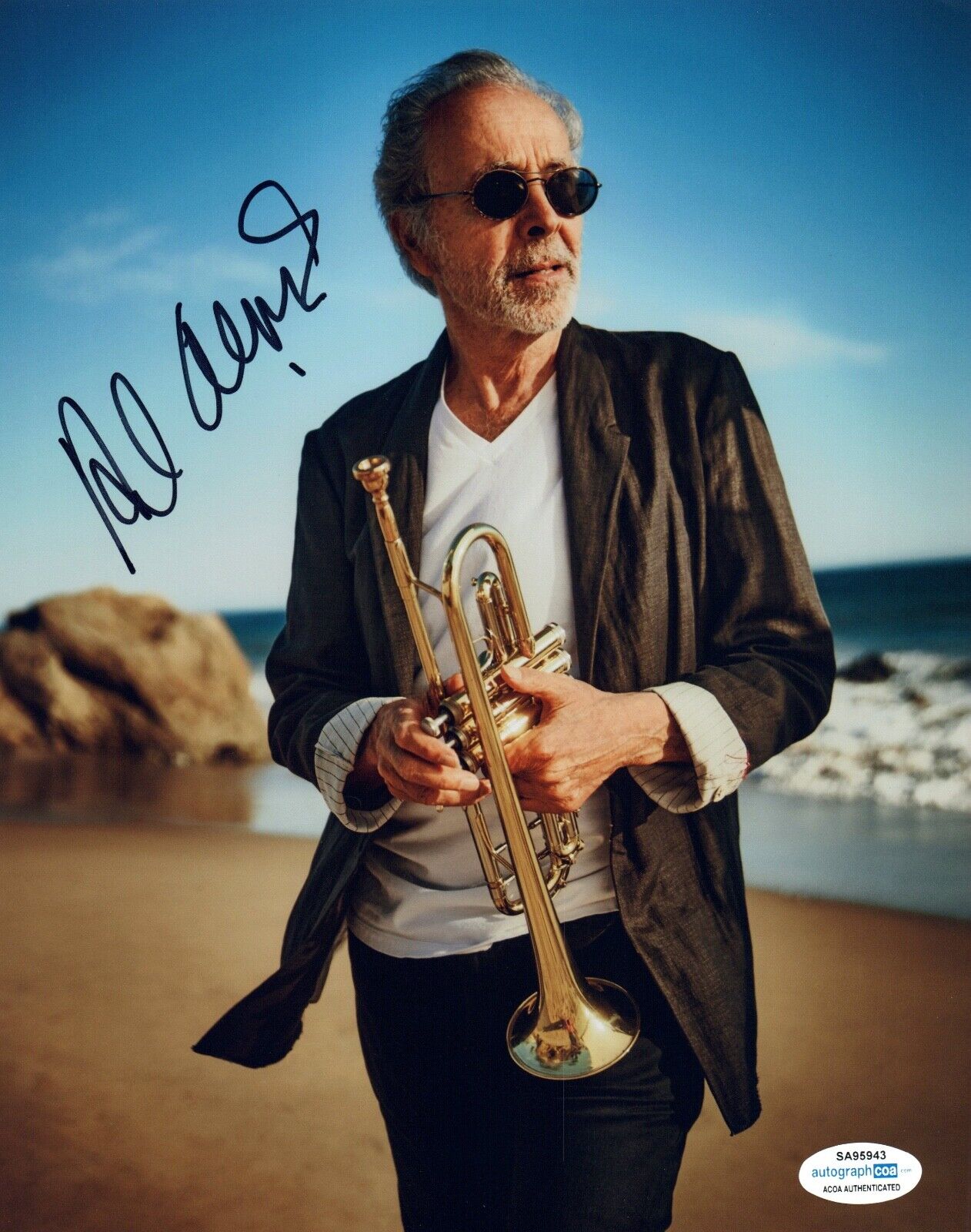 Herb Alpert Signed Autographed 8x10 Photo Poster painting Tijuana Brass Jazz ACOA COA