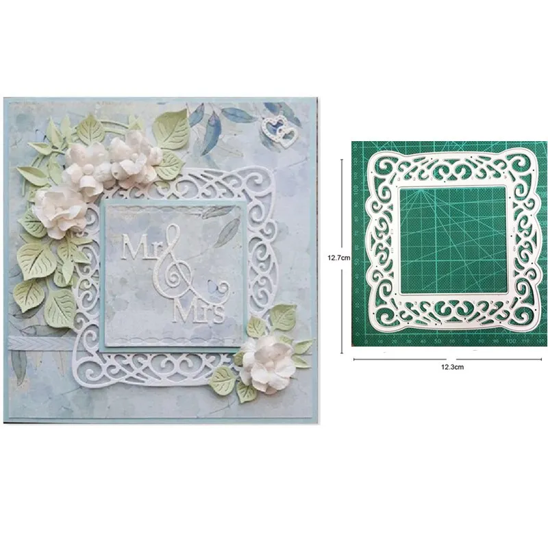 Craft dies metal cutting dies cut die wedding lace background frame ...