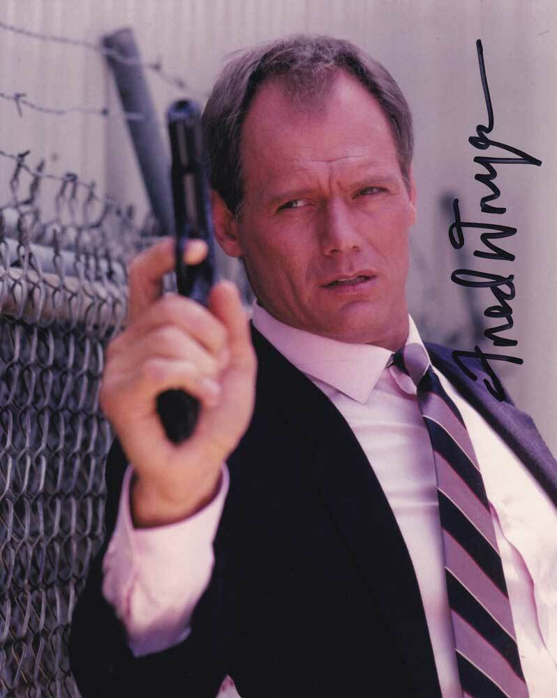 Fred Dryer In-person AUTHENTIC Autographed Photo Poster painting Hunter SHA #51905