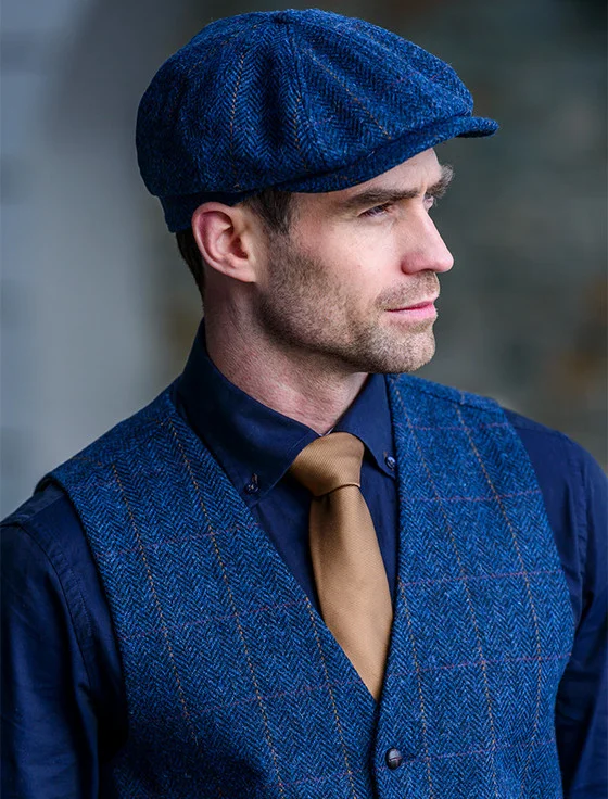 8 PANEL DRIVING CAP - DENIM