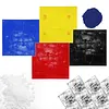 [US Local Warehouse] Concrete Texturing Skin 24x24in Concrete Stamps Mats Set 5 PCS Polyurethane Stamp Stone Tile Texture Mat for Walls/Floors