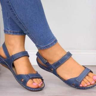 TAAFO Buckle Flat Open Toe Sandals