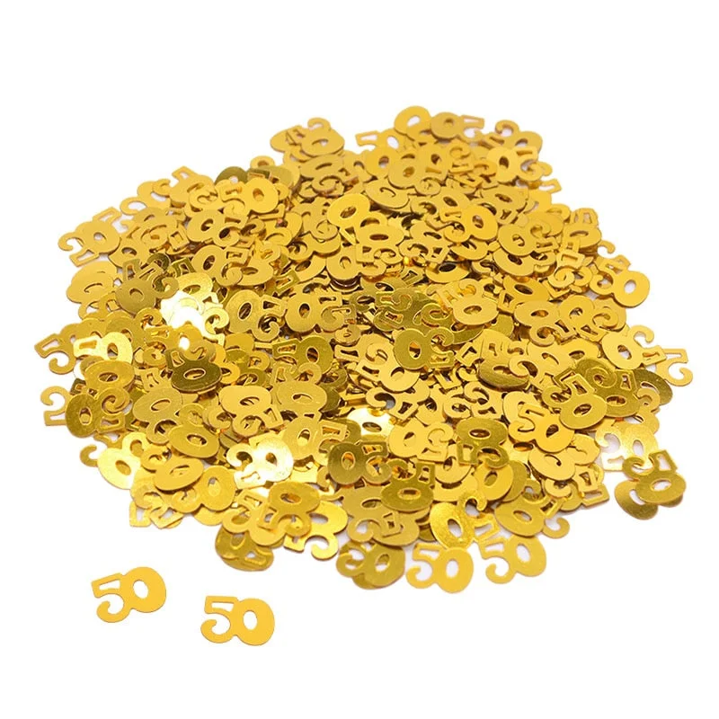 15g Gold Happy Birthay Confetti Happy Birthday Party Decoration Baby Shower Wedding Engagement Party Table Scatters Decorations
