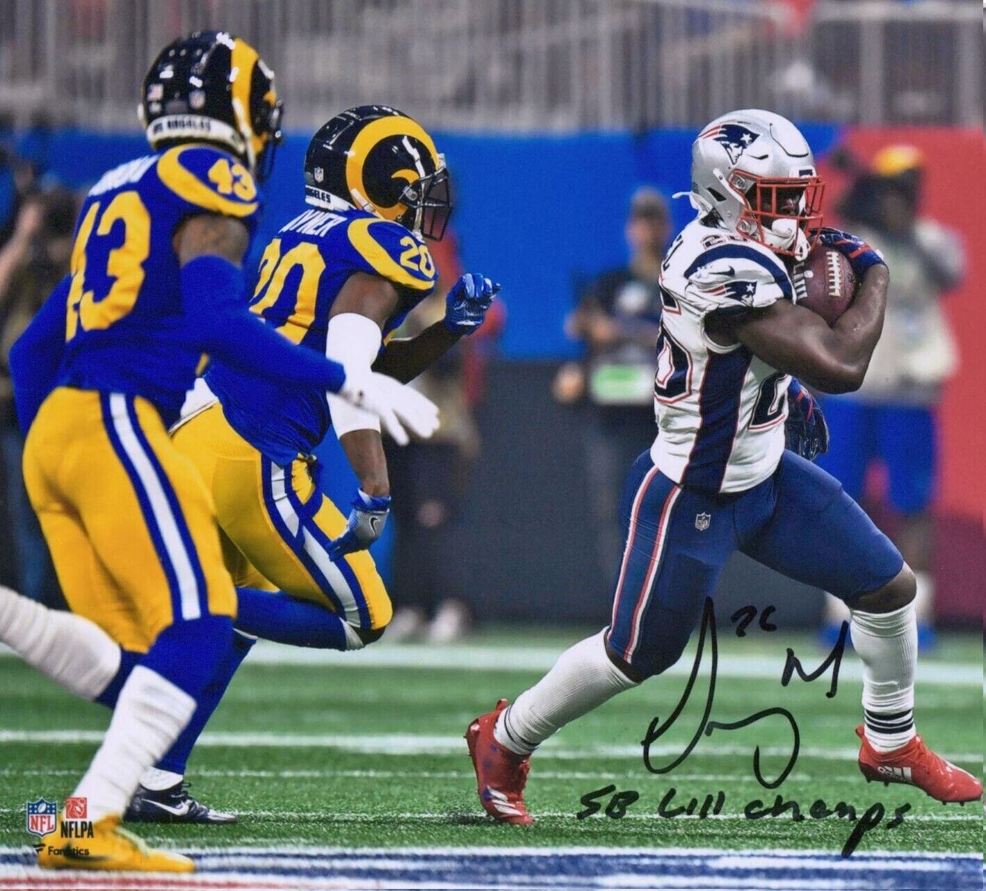 Sony Michel Autographed Signed 8x10 Photo Poster painting ( Patriots ) REPRINT