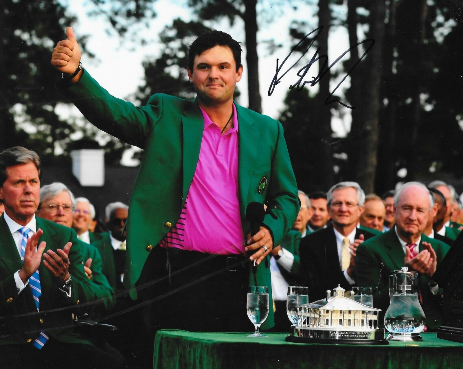 Patrick Reed PGA Golf signed 2018 Masters 8x10 Photo Poster painting autographed 4