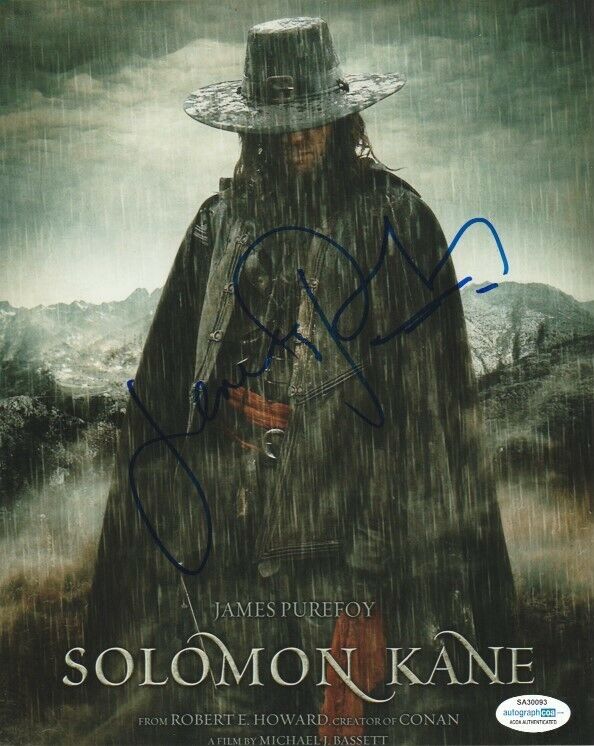 JAMES PUREFOY SIGNED SOLOMON KANE 8x10 Photo Poster painting! EL CANDIDATO ROME ACOA COA PROOF!