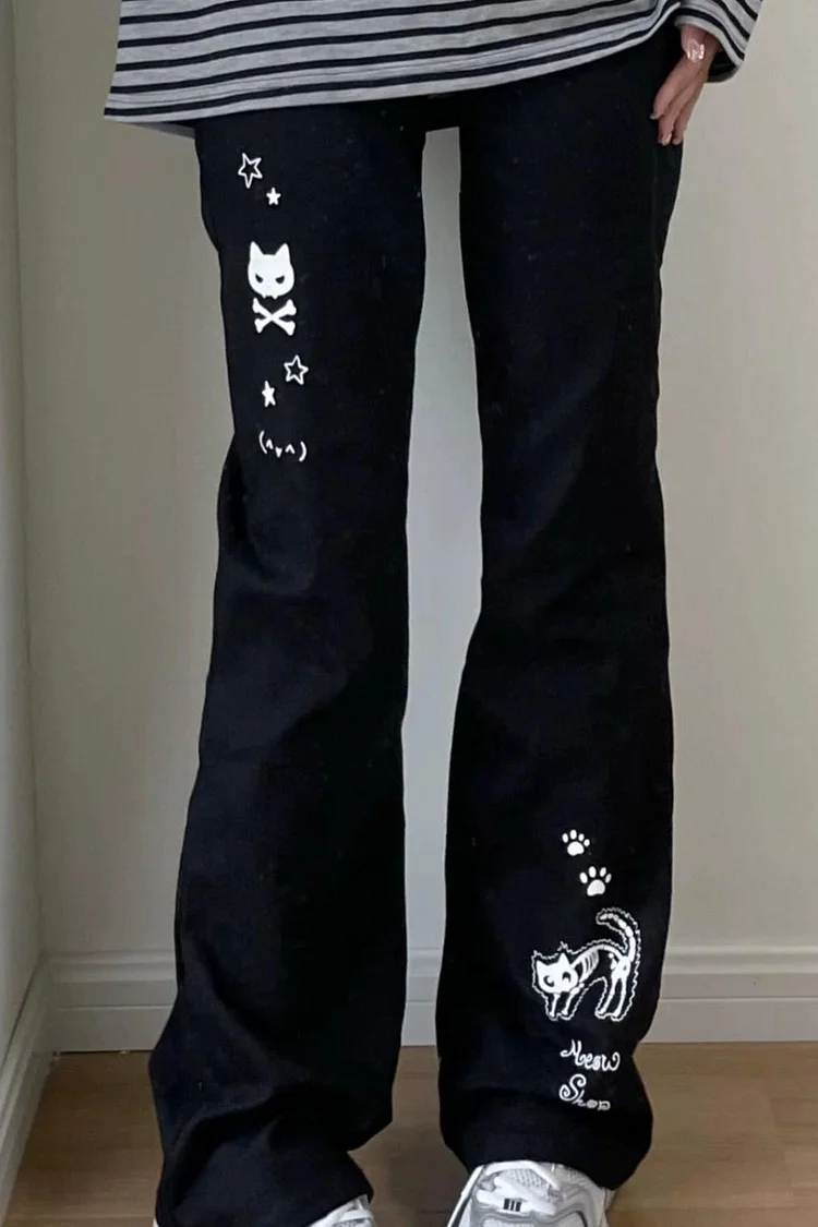 Cute Otaku Style Versatile Pants