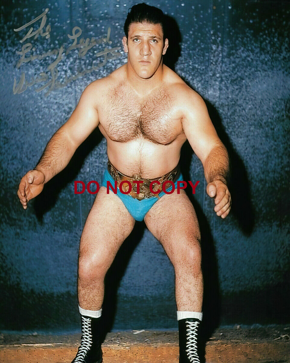 Bruno Sammartino - Autographed Signed 8x10 Photo Poster painting (WWE HOF) Reprint