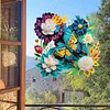 >SALE<Double Sided Acrylic Flower Butterfly Diamond Painting Hanging Pendant